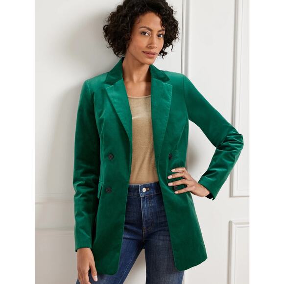 Talbots Jackets & Blazers - Talbots Velveteen Velvet Open Blazer Holiday Christmas Size 18